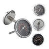 Vaguelly Stainless Steel Oven Cooking Dial Thermometer with Luminous Pointer