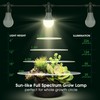 Briignite Hanging Grow Light, 3 LED Full Spectrum Grow Lights
