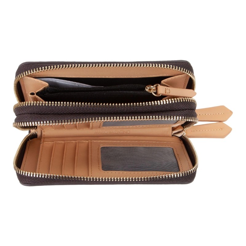 Valentino Unisex Lady Re Accessory-Travel Wallet, brown