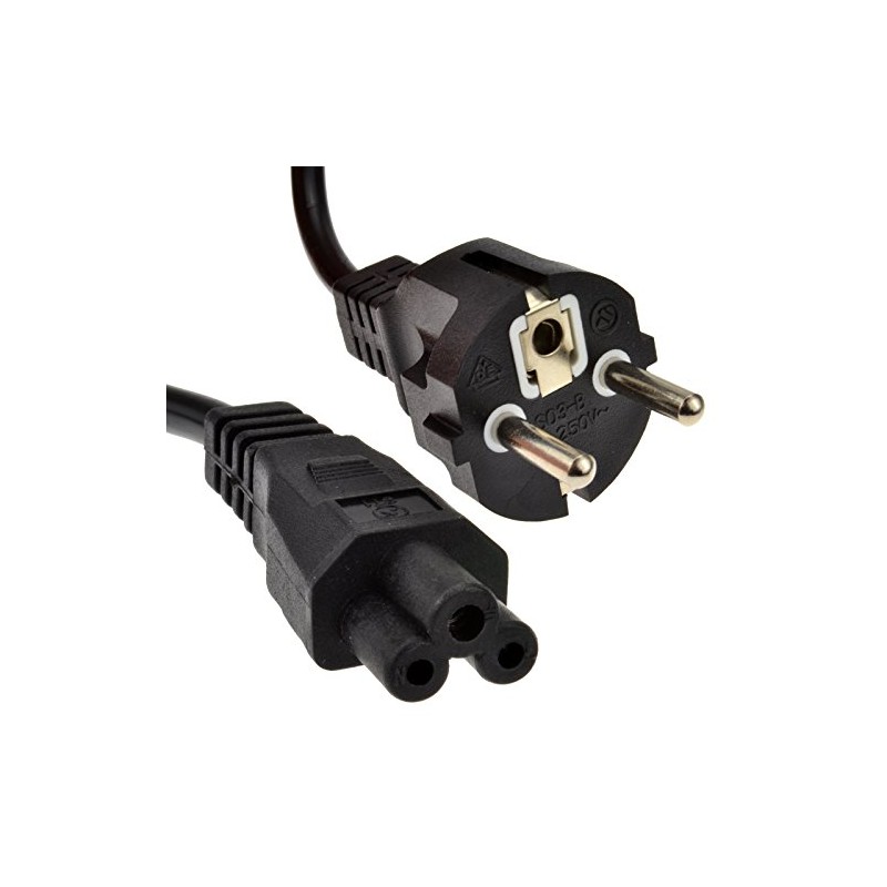 kenable Clover Leaf Male C5 Plug to Euro Schuko Plug