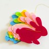 Easter Garland Rainbow Bunny Felt