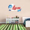 Kraftmatics Design Dolphins Custom Name and Initial Nursery Baby Boy