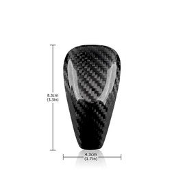 AIRSPEED for Subaru Gear Shift Knob Cover Carbon Fiber Interior Kit Accessories Sticker for Subaru Impreza(2018-2023) XV Crosstrek(2018-2023) Outback(2021-2023) Forester (2019-2023), Black