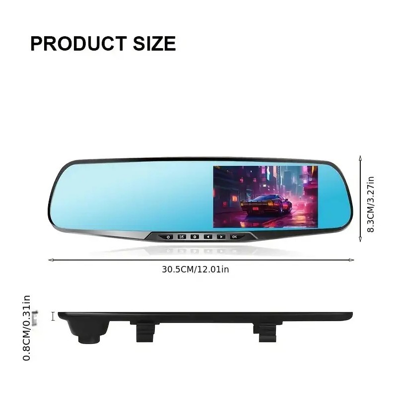 Camara De Reversa Espejo Retrovisor Accesorios Para Autos Hd