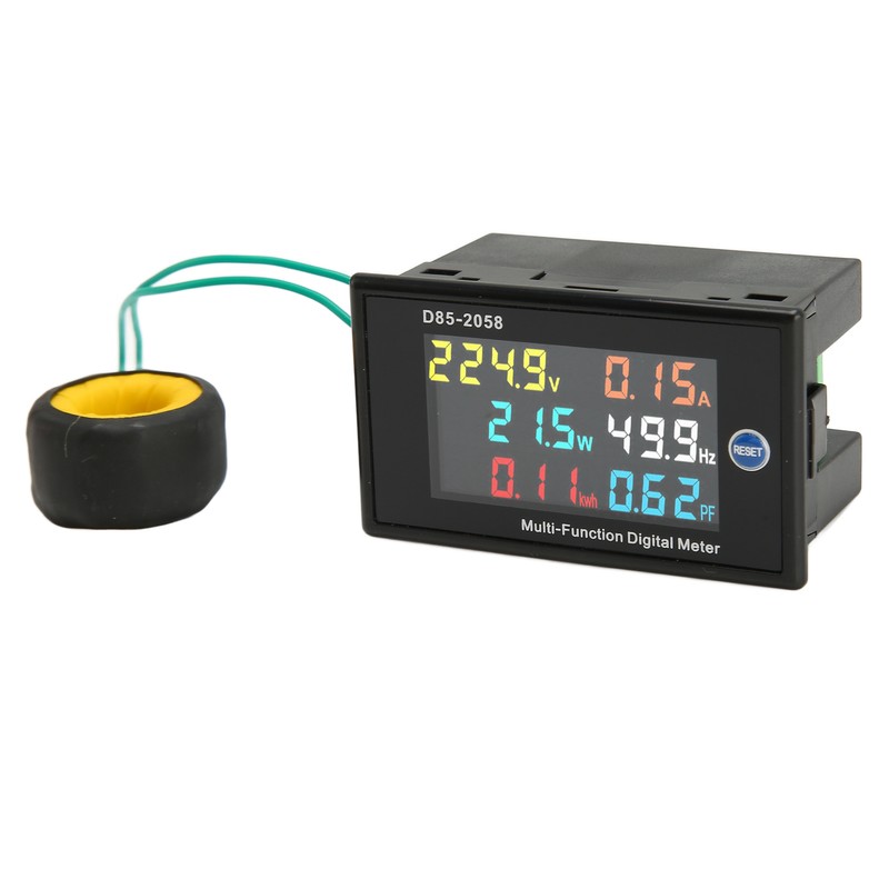 AC Meter Single Phase LCD Digital AC Panel Meter Voltage