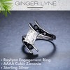 Penelope Emerald Black Engagement Ring for Women by Ginger Lyne