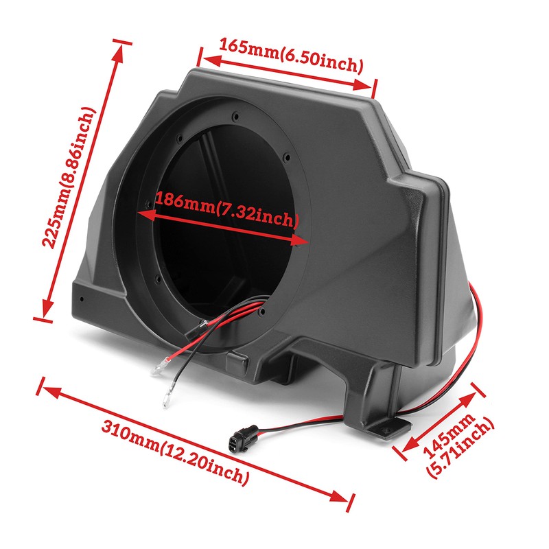 SAUTVS Sport Speaker Enclosures for Polaris RZR PRO XP, Rear