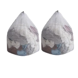 2Pcs Mesh Laundry Bags Extra Large Mesh Laundry Bag with Drawstring Washing Machine Mesh Wash Bags for Delicates Clothes,Bed Linen,Toys etc.(23.62x31.49inch/60 * 80cm)