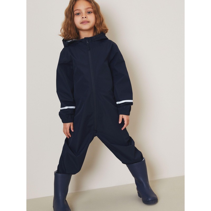 NEXT School Waterproof Mud Suit, navy blue