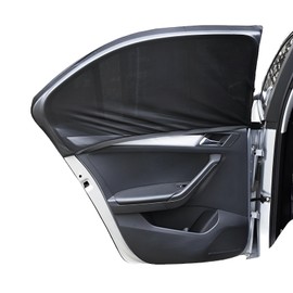 2Pcs Car Window Shades for Baby, Sun Shades for Kids with UV Protection, Stretchable Car Blinds Side Window, Breathable Children's Rear Window Shades-Universal Fit, for Babies, Children, Adults, Pets