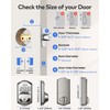 TEEHO WiFi Smart Lock TE012W, Fingerprint Door Lock with Built-in