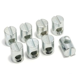 ReplacementScrews Cross Dowel Barrel Nuts Compatible with IKEA Part 100514 (SUNDVIK, MYDAL, HASSELVIKA) (Pack of 8)