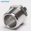LTWFITTING Stainless Steel 316 Pipe Hex Reducing Nipple Fitting 1/2