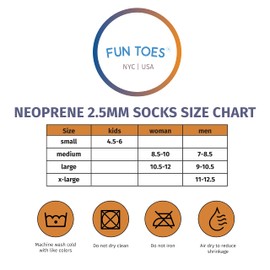 Calcetines de neopreno Fun Toes, de 2.5 mm para deportes acuáticos, ajuste cómodo, 2 pares de calcetines de aleta de esnórquel, buceo, esnórquel, remo, bordado, jetski, para hombre y mujer