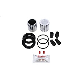 Bigg Red - Front Brake Caliper Repair Seal Kit and Pistons - Compatible with Sunny 1990-1995, 100 NX 1.6 1990-1994, Vitara 1.6 3