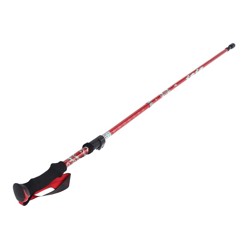 Hiking Pole Aluminium Alloy Telescopic Collapsible Multifunctional Outdoor Walking Stick