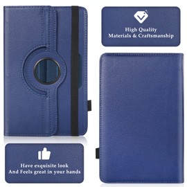 UrbanX 9.6-10.1 inch Universal Tablet Case, PU Leather Imitation Stand Folio Universal Protective Cover for Prestigio MultiPad 10.1 Ultimate 3G, with Elastic Adjustable Band and Pencil Holder