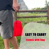Portable Outdoor Headrest with Hanging Storage Pocket – Foldable Neck