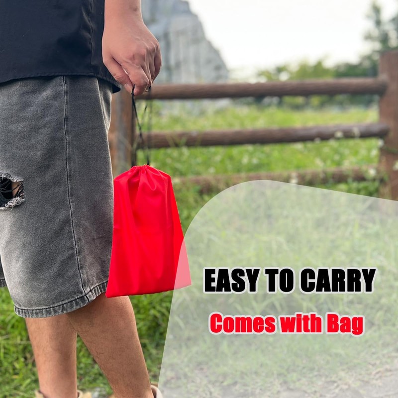 Portable Outdoor Headrest with Hanging Storage Pocket – Foldable Neck