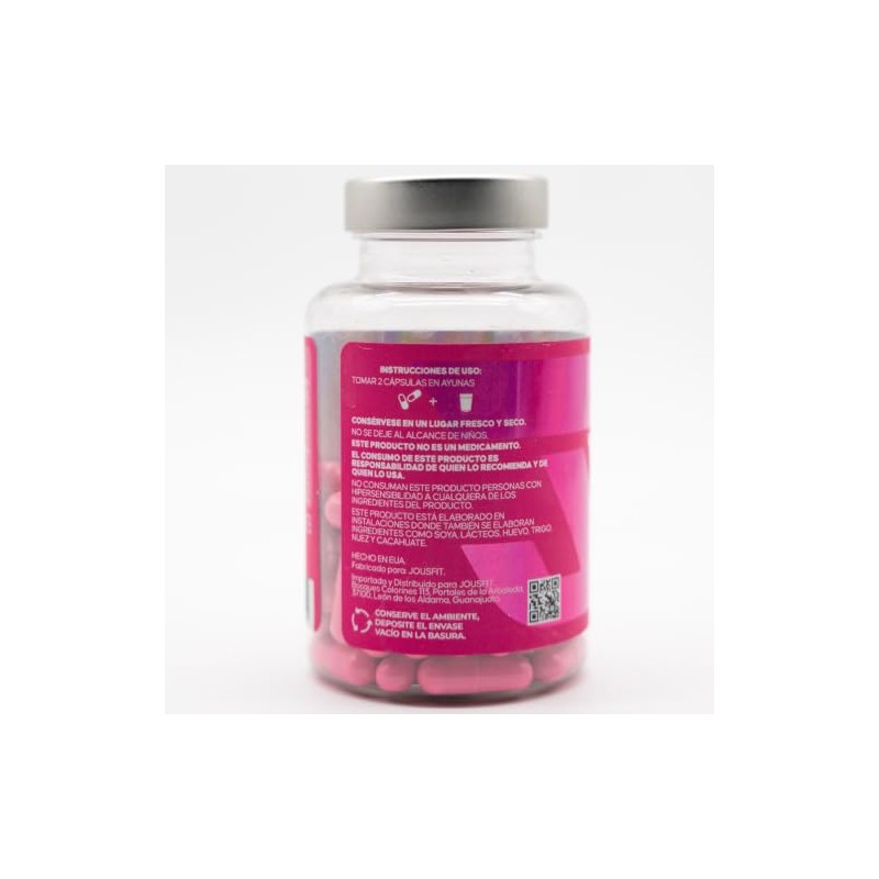 Jousfit 4U Suplemento Alimenticio en Cápsulas con Fibra, Probióticos, Prebióticos,