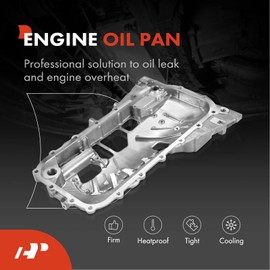 A-Premium Upper Engine Oil Pan Sump with Drain Plug Compatible with Toyota 4Runner 2010-2010, Tacoma 2005-2015, L4 2.7L Only