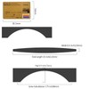 Amerdeco 10 Pack Matte Black Cabinet Pulls 3.75 Inch(96MM) Hole