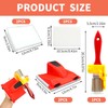 5 Pcs Paint Edger Tool Set with Nylon Brushes, Red