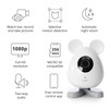 Catit PIXI Smart Mouse-Shaped Cat indoor Camera, App-Controlled Pet, White