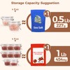ComSaf 4oz Small Airtight Glass Jars Set of 6 with