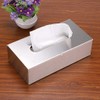 BTSKY Rectangular Tissue Box Cover, Modern Metal Tissue Holder Box