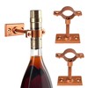Lily's Home Bar Wall Mount Single Wine Bottle Display Holder,