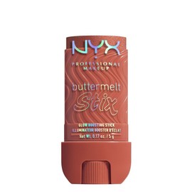 Nyx Professional Makeup, Buttermelt Glaze Stix. Iluminador en barra para cuerpo y rostro. Fórmula ultraligera con textura cremosa y vegana. Tono: Left on Melt (Cobre Metálico) - 5 gr