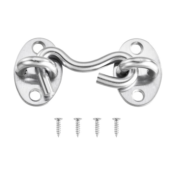 sourcing map 2 Inch Hook and Eye Latch, Barn Door