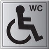 VSafety General Door-Disabled WC Sign - 150mm x 150mm -