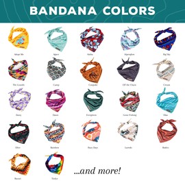 Wilderdog Dog Bandana with Lightweight Quick Drying Poly-Blend Mesh Material in Americana