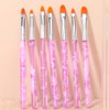 Gel Nails Brushes,7-Piece Sculpting Pencil Multifunctional Gel Nail Art Tool