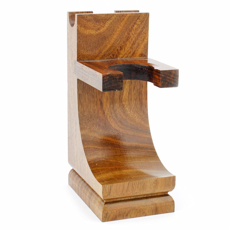 3-Piece Wooden Shaving Set for Men Silver Tip Badger Hair