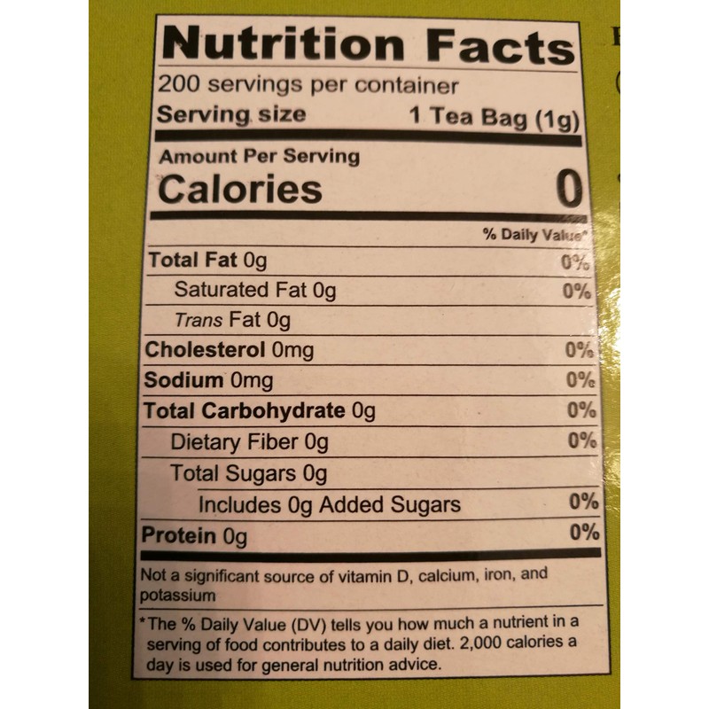 Chami Premium Organic Green Tea - 200 Count