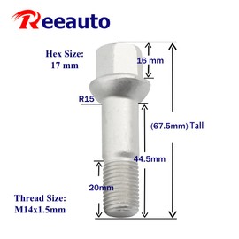Set of 20, 0009905307 14mm x 1.5 Wheel Lug Bolt OE Factory Wheel Compatible with Mercedes W220 W204 W164 W251