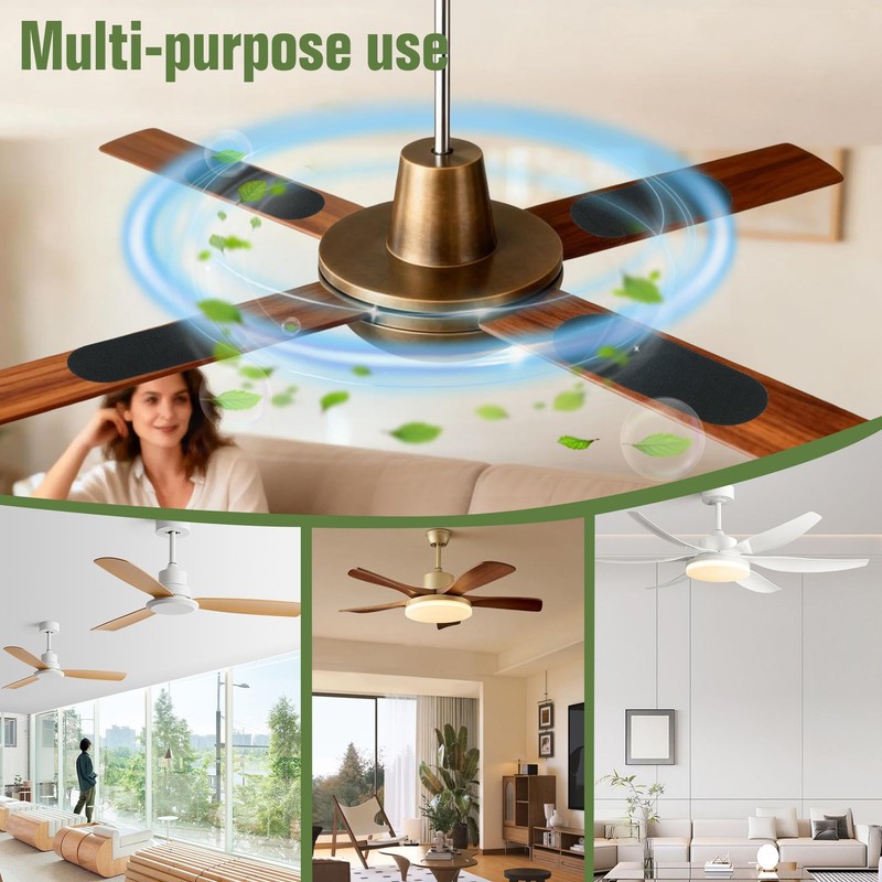 20-Piece Ceiling Fan Air Filter Pack, Fragrance-Free Activated Coconut Shell