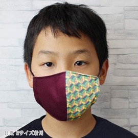 Tomi-s Mask Filter Pocket with Charms, Junior, Kids, Kindergarten, Kids, 3D, Washable, Boys, Handmade, Made in Japan, Size S