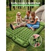 Glymnis Sleeping Mat 12CM Thick, Built-in Foot Pump Waterproof Camping