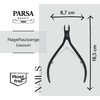 PARSA Beauty Men Cuticle Nippers Precise Cuticle Removal Stainless Steel