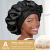 1 x Bonnet Satin Nuit Bonnet en Soie pour Femmes