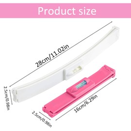 KEQAR 2 Piece Haircut Set Hair Tips Cutting Aid Stencil Pony Cutting Aid Haircut Clip Haircut Guide Advanced Hairdressing Assistant