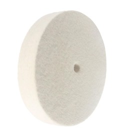 JUNLIXN 8 Inch Soft Wool Buffing Wheel - 5/8 Inch Arbor Hole Wool Felt Polishing Wheel for Stainless Steel Metal Fits Bench & Die Grinder