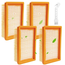 4 Stück für Kärcher Staubsauger Filter, für Kärcher WD4 WD5 WD6 MV4 MV5 MV6 Mehrzwecksauger mit 1 Bürste, Flachfaltenfilter für Staubsauger Zubehör für Kärcher Nass, Mehrzwecksauger Ersatz