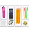 Simple Houseware Clear Drawer Organizer for Office Bin Desk Storage,