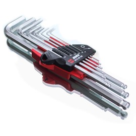 Würth Allen Key Set 9 Pieces with Ball Head Hexagonal Allen Key Lifelong Zebra Quality