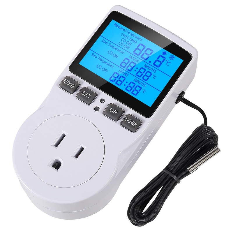 UMLIFE 1Pack Digital Temperature Controller Thermostat Timer - Reptile Thermostat